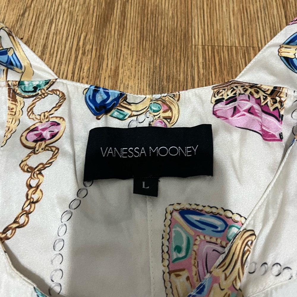 VANESSA MOONEY THE ELISABETH ROMPER DRESS in Jewelry Print Size Large - Picture 5 of 13